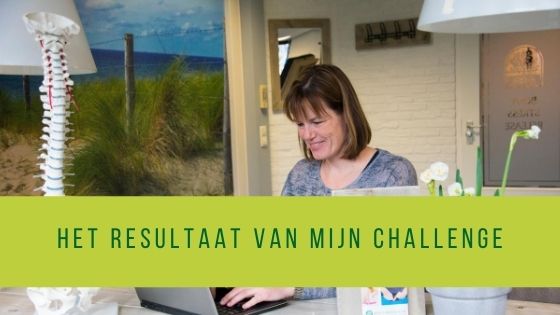 Het resultaat van mijn challenge; 4 maanden later…